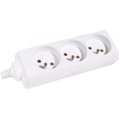 Dexlan - Multi-Prises - 3 outlets - 0.80 m - Multiprise électrique - Publicité Dexlan - Multi-Prises - 3 outlets - 0.80 m - Multiprise électrique - Publicité
