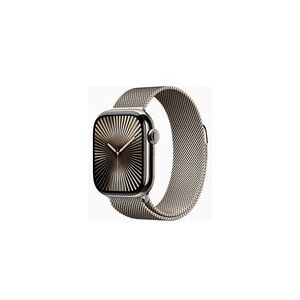Apple Watch Series 10 (GPS + Cellular) - titanium naturel - montre intelligente avec boucle milanaise - naturel - 64 Go
