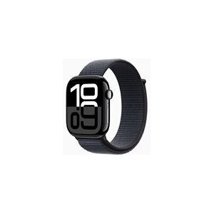 Apple Watch Series 10 (GPS + Cellular) - aluminium noir jais - montre intelligente avec boucle sport - encre - 64 Go