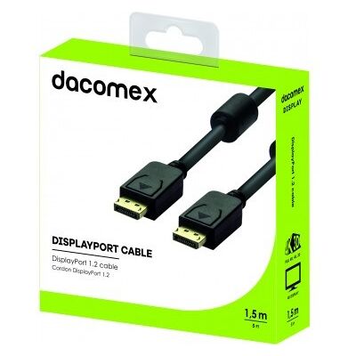 DACOMEX Cordon DisplayPort 1.2 - 1,5 m - Publicité DACOMEX Cordon DisplayPort 1.2 - 1,5 m - Publicité
