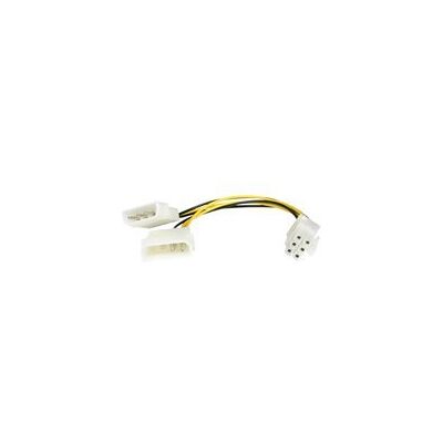 StarTech.com Cable adaptateur d'alimentation LP4 Molex vers carte graphique PCI Express 6 broches de 15 cm - 2x LP4 vers PCIe 6 pin - M/M - adaptateur secteur - alimentation interne 4 plots pour Alimentation PCIe de 6 broches - 15.2 cm - Publicité StarTech.com Cable adaptateur d'alimentation LP4 Molex vers carte graphique PCI Express 6 broches de 15 cm - 2x LP4 vers PCIe 6 pin - M/M - adaptateur secteur - alimentation interne 4 plots pour Alimentation PCIe de 6 broches - 15.2 cm - Publicité