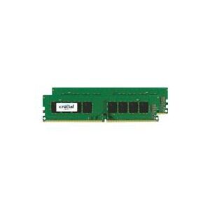 Crucial - DDR4 - kit - 8 Go: 2 x 4 Go - DIMM 288 broches - 2400 MHz / PC4-19200 - memoire sans tampon - Publicité