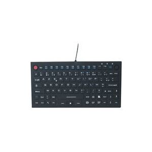 MCAD exertis Connect - clavier - avec pave tactile a 2 boutons - AZERTY - Francais - noir - Publicité MCAD exertis Connect - clavier - avec pave tactile a 2 boutons - AZERTY - Francais - noir - Publicité