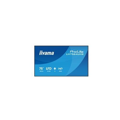 IIYAMA ProLite LH7564UHS-B1AG 75 ecran LCD retro-eclaire par LED - 4K - pour signalisation numerique - Publicité IIYAMA ProLite LH7564UHS-B1AG 75 ecran LCD retro-eclaire par LED - 4K - pour signalisation numerique - Publicité