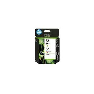 HP 62 Twin Pack - pack de 2 - noir, tricolore - originale - cartouche d'encre - Publicité HP 62 Twin Pack - pack de 2 - noir, tricolore - originale - cartouche d'encre - Publicité
