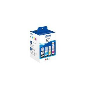 Epson 102 Multipack - pack de 4 - noir, jaune, cyan, magenta - original - cartouche d'encre - Publicité Epson 102 Multipack - pack de 4 - noir, jaune, cyan, magenta - original - cartouche d'encre - Publicité