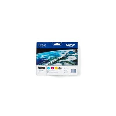 Brother LC985VALBP - pack de 4 - noir, jaune, cyan, magenta - original - cartouche d'encre - Publicité Brother LC985VALBP - pack de 4 - noir, jaune, cyan, magenta - original - cartouche d'encre - Publicité