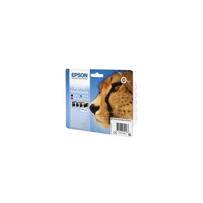 Epson T0715 Multipack - pack de 4 - noir, jaune, cyan, magenta - original - cartouche d'encre - Publicité Epson T0715 Multipack - pack de 4 - noir, jaune, cyan, magenta - original - cartouche d'encre - Publicité
