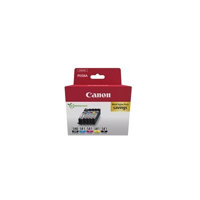 Canon PGI-580/CLI-581 PGBK/C/M/Y/BK Multi Pack - pack de 5 - noir pigmente, noir, jaune, cyan, magenta - original - reservoir d'encre - Publicité Canon PGI-580/CLI-581 PGBK/C/M/Y/BK Multi Pack - pack de 5 - noir pigmente, noir, jaune, cyan, magenta - original - reservoir d'encre - Publicité
