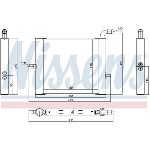 NISSENS Radiateur basse temperature, intercooler pour LAND ROVER: Range Rover, Discovery (Ref: 64338)