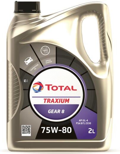 TotalEnergies Huile boîte de vitesses TRAXIUM GEAR 8 75W-80 2 L (Ref: 214098)