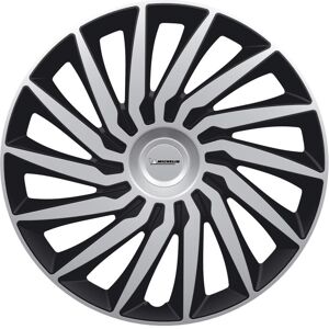 MICHELIN Enjoliveur quantité : 4, Argent / Noir (Ref: 009025)