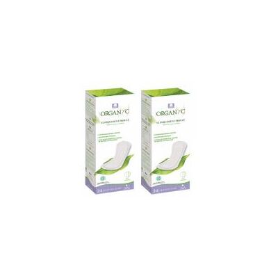 Organyc Protège-slips Lot de 2 x 24 - Lot 2 x 24 protège-slips - Publicité Organyc Protège-slips Lot de 2 x 24 - Lot 2 x 24 protège-slips - Publicité