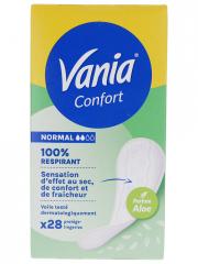 Vania Kotydia Protégé-Slips Confort + Normal Aloe Vera X 28 - Boîte 28 protège-slips
