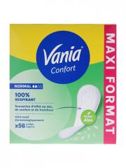 Vania Protégé-Slips Confort Aloe Vera X56 - Boîte 56 protège-lingeries