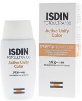 Isdin FotoUltra 100 Active Unify Color Dépigmentant SPF50+ 50 ml - Flacon 50 ml