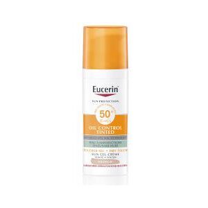 Eucerin Sun Protection Oil Control Gel Crème Teinté Médium SPF 50 + 50 ML - Flacon Airless 50 ml - Publicité Eucerin Sun Protection Oil Control Gel Crème Teinté Médium SPF 50 + 50 ML - Flacon Airless 50 ml - Publicité