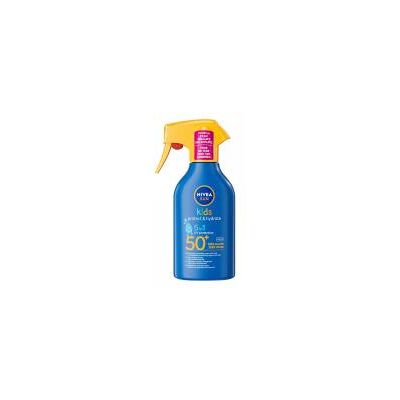 Nivea Sun Protect & Hydrate Kids Spray Solaire 5en1 SPF50+ 270 ml - Flacon pulvérisateur 270 ml - Publicité Nivea Sun Protect & Hydrate Kids Spray Solaire 5en1 SPF50+ 270 ml - Flacon pulvérisateur 270 ml - Publicité