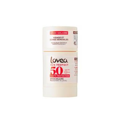Lovea Stick Solaire Zones Sensibles et Visage Monoï de Tahiti Haute Protection SPF50 40 g - Stick - Publicité Lovea Stick Solaire Zones Sensibles et Visage Monoï de Tahiti Haute Protection SPF50 40 g - Stick - Publicité