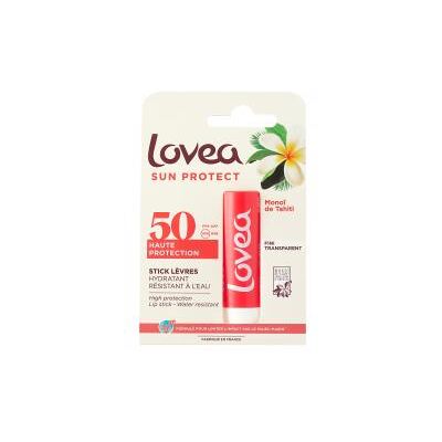 Lovea Stick Lèvres Hydratant Haute Protection Monoï de Tahiti SPF50 4 g - Stick - Publicité Lovea Stick Lèvres Hydratant Haute Protection Monoï de Tahiti SPF50 4 g - Stick - Publicité