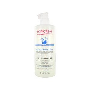 Topicrem UH - Bébé Gel Nettoyant 2en1 Peaux Sensibles 500 ml - Flacon-Pompe 500 ml