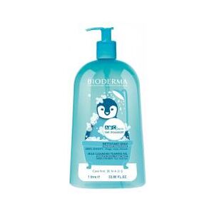 Bioderma Abcderm Gel Lavant Bébé Doux Visage Corps et Cheveux 1000 ml - Flacon-Pompe 1 Litre