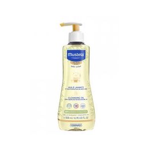 Mustela Huile Lavante à l'Avocat Bio Peau Sèche 500 ml - Flacon-Pompe 500 ml