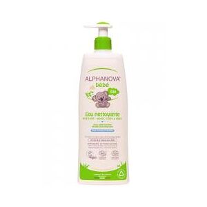 Alphanova Bébé Eau Nettoyante Bio Toilette de ? 500 ml Bébé ® - Flacon-Pompe 500 ml