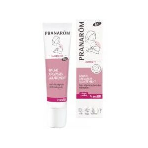 Pranarôm PranaBB Baume Crevasses Allaitement - Soin et Protection des Mamelons - Bio 15 ml - Tube 15 ml