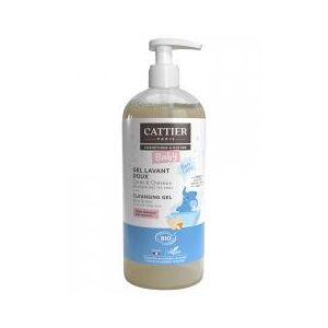 Cattier Gel Lavant Doux Bébé - 500 ml - Flacon-Pompe 500 ml