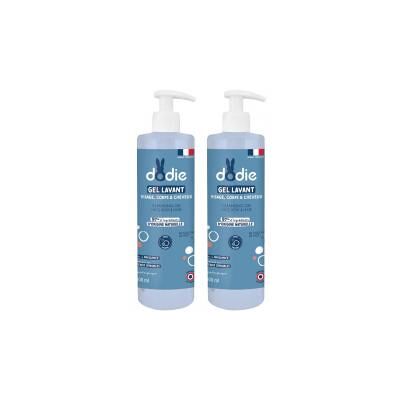 Dodie Gel Lavant Doux 3 en 1 pour Bébé - Lot de 2 Flacons de 500 ml - Lot 2 x 500 ml - Publicité Dodie Gel Lavant Doux 3 en 1 pour Bébé - Lot de 2 Flacons de 500 ml - Lot 2 x 500 ml - Publicité