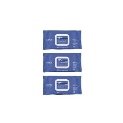 Uriage - Bébé 1ères Lingettes d'Eau Nettoyante - 3 x 70 - Sans rinçage - Baby wipes - Publicité Uriage - Bébé 1ères Lingettes d'Eau Nettoyante - 3 x 70 - Sans rinçage - Baby wipes - Publicité