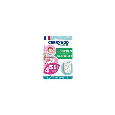Couches Carryboo Taille 4 Motif Naturel - Paquet 44 - Publicité Couches Carryboo Taille 4 Motif Naturel - Paquet 44 - Publicité
