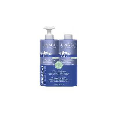 Uriage Bébé 1ère Eau Nettoyante Lot de 2 - Hygiène Bébé - Publicité Uriage Bébé 1ère Eau Nettoyante Lot de 2 - Hygiène Bébé - Publicité