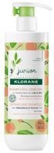 Klorane Avoine Junior - Shampoing Démêlant à l'Bio - Parfum Pêche - Corps et Cheveux - Enfant 500 ml - Flacon-Pompe 500 ml