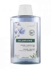 Klorane Lin Shampoing Volume Aux Fibres de Lin - Cheveux Fins 200 ml - Flacon 200 ml