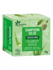 Fleurance Nature Shampoing Solide Cheveux Gras Huile d'Amande Douce & Argile Verte Bio 75 g - Pain 75 g