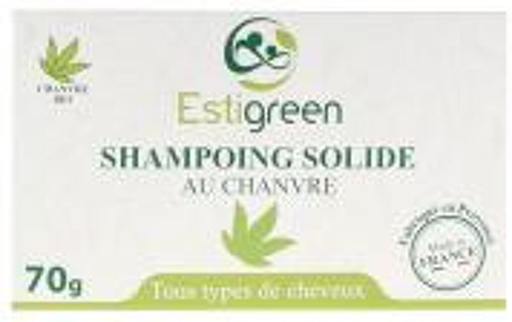 Shampoing Solide Chanvre Revitalisant 70 g - Pain 70 g