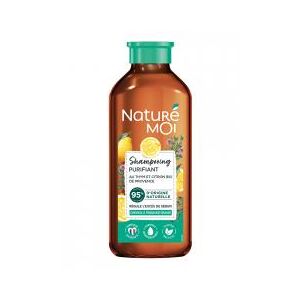 Naturé Moi Shampoing Purifiant - Thym et Citron Bio de Provence - Cheveux à Tendance Grasse - 250 ml - Flacon 250 ml