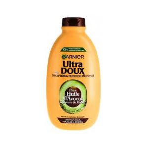 Garnier Ultra Doux Pure Huile d'Avocat & Beurre de Karité Shampooing Nourrissant 400 ml - Flacon - Publicité Garnier Ultra Doux Pure Huile d'Avocat & Beurre de Karité Shampooing Nourrissant 400 ml - Flacon - Publicité