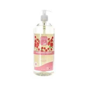 Simply Bio Shampoing Douche Rose Biologique 1 Litre - Flacon-Pompe 1000 ml - Publicité Simply Bio Shampoing Douche Rose Biologique 1 Litre - Flacon-Pompe 1000 ml - Publicité