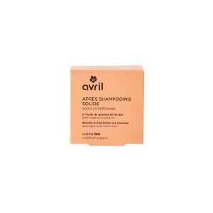 Après-shampoing solide bio Avril à l'huile de graines de lin - 74 g - Publicité Après-shampoing solide bio Avril à l'huile de graines de lin - 74 g - Publicité