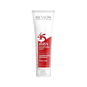 Revlon Brave Reds 45 Jours Shampoo et Après-shampooing 2en1 - Publicité Revlon Brave Reds 45 Jours Shampoo et Après-shampooing 2en1 - Publicité