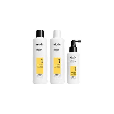 Nioxin System 1 - Kit de Soin Capillaire - Réduit la Chute - Renforce Cheveux - Publicité Nioxin System 1 - Kit de Soin Capillaire - Réduit la Chute - Renforce Cheveux - Publicité