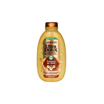 Garnier Ultra Doux Trésors de Miel Shampooing Reconstituant 400 ml - Flacon - Publicité Garnier Ultra Doux Trésors de Miel Shampooing Reconstituant 400 ml - Flacon - Publicité