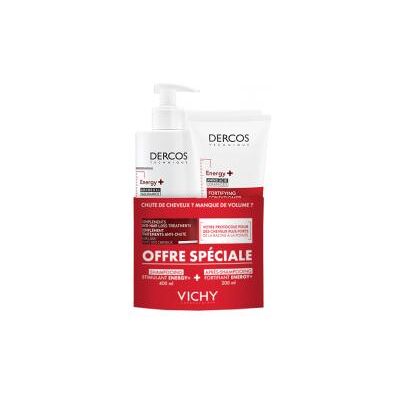 Vichy Dercos Shampooing Energy+ Stimulant 400 ml + Vichy Dercos Technique Après Shampooing Energy+ 200 ml - Lot - Publicité Vichy Dercos Shampooing Energy+ Stimulant 400 ml + Vichy Dercos Technique Après Shampooing Energy+ 200 ml - Lot - Publicité