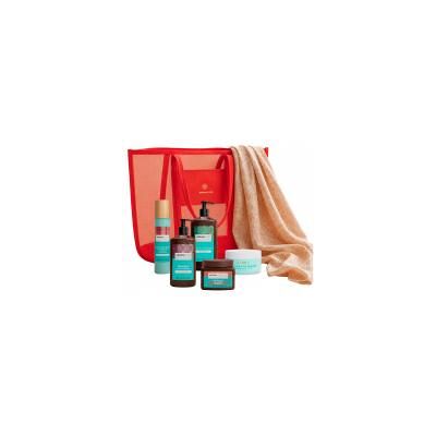 Arganicare Huile d'Argan Revitalisante pour Cheveux Bouclés Summer Glow - Format Sac de Voyage - Sac 6 produits - Publicité Arganicare Huile d'Argan Revitalisante pour Cheveux Bouclés Summer Glow - Format Sac de Voyage - Sac 6 produits - Publicité