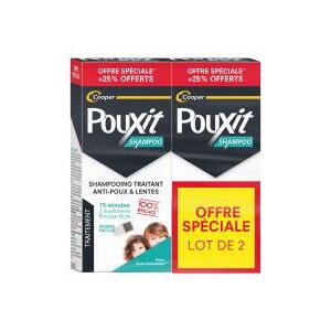 Pouxit Shampoing Traitant Anti-Poux et Lentes Lot 2 x 250