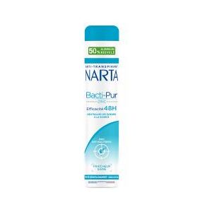 Narta - Bacti-Pur - 200 ml - 48H - Antiperspirant spray - Publicité Narta - Bacti-Pur - 200 ml - 48H - Antiperspirant spray - Publicité