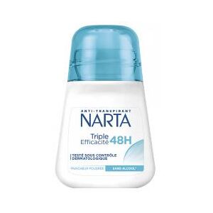 Narta Anti-Transpirant Triple Efficacité 48 Heures Fraîcheur Poudrée 50 ML - Flacon-Bille 50 ml - Publicité Narta Anti-Transpirant Triple Efficacité 48 Heures Fraîcheur Poudrée 50 ML - Flacon-Bille 50 ml - Publicité